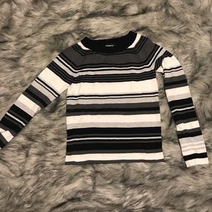 Express striped sweater, size small